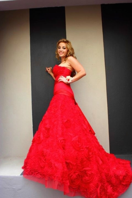 Red Dress Matrick Farewell Photography